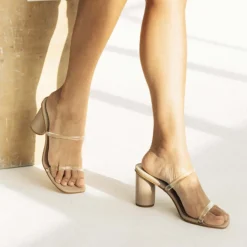 Noles Heels Nude Crystal