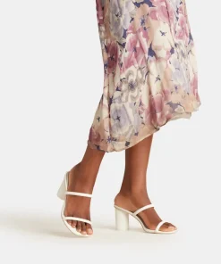 Noles Heels White Leather