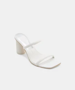 Noles Heels White Leather