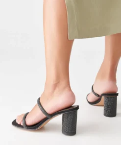 Noles Rhinestone Heels Black Rhinestone