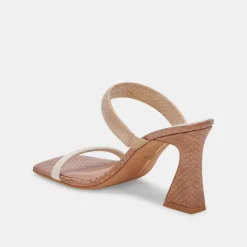 Novah Heels Lt Taupe Multi Stella