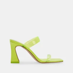 Novah Heels Neon Lime Vinyl