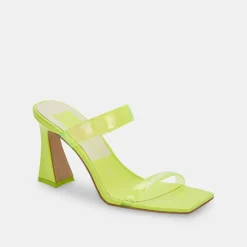 Novah Heels Neon Lime Vinyl