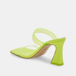 Novah Heels Neon Lime Vinyl