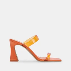 Novah Heels Tangerine Vinyl