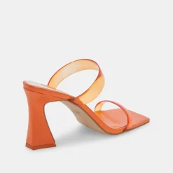 Novah Heels Tangerine Vinyl