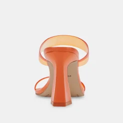 Novah Heels Tangerine Vinyl