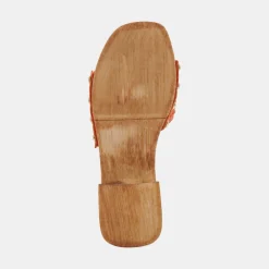 Oakley Heels Orange Raffia