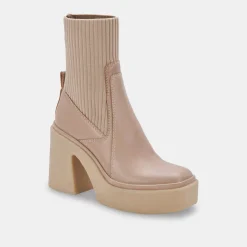 Odina Boots Taupe Leather