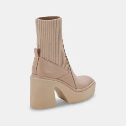 Odina Boots Taupe Leather