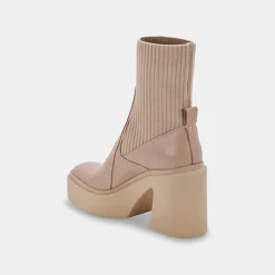 Odina Boots Taupe Leather