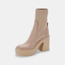 Odina Boots Taupe Leather
