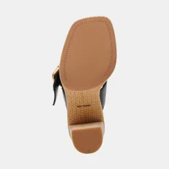 Onnie Heels Black Leather