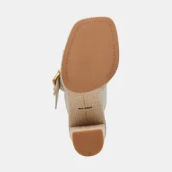 Onnie Wide Heels Sand Leather