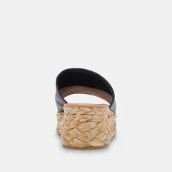 Pablos Sandals Black Leather