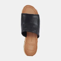 Pablos Sandals Black Leather