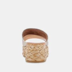 Pablos Sandals Light Gold Metallic Leather