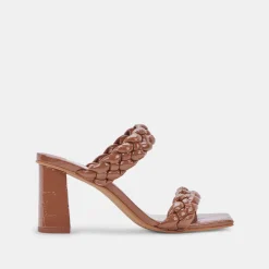 Paily Heels Taupe Patent Stella