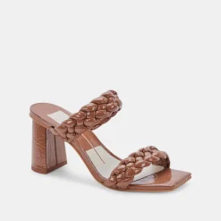 Paily Heels Taupe Patent Stella