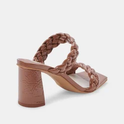 Paily Heels Taupe Patent Stella