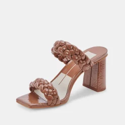 Paily Heels Taupe Patent Stella