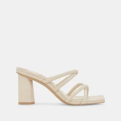 Patsi Heels Ivory Leather