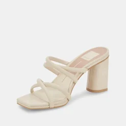 Patsi Heels Ivory Leather