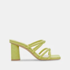 Patsi Heels Light Green Leather