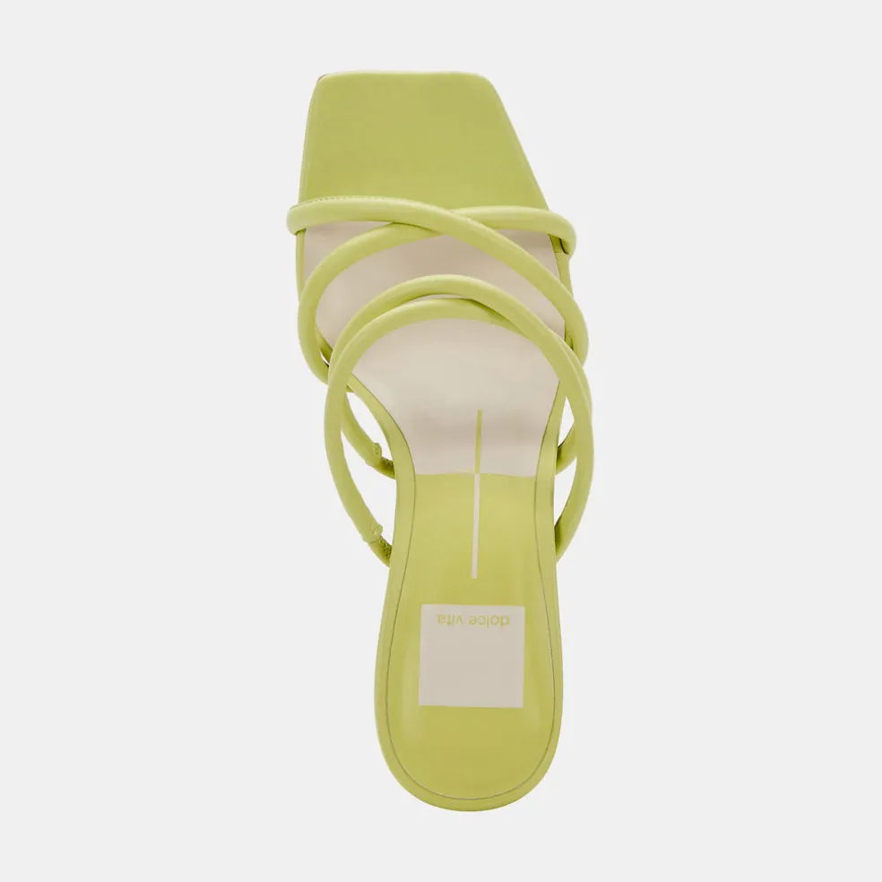 Patsi Heels Light Green Leather