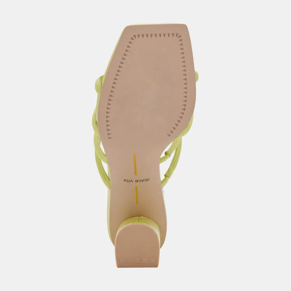 Patsi Heels Light Green Leather