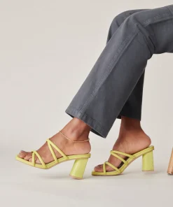Patsi Heels Light Green Leather