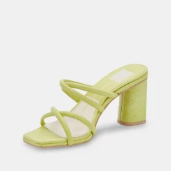 Patsi Heels Light Green Leather