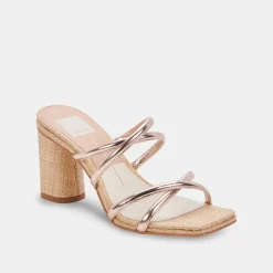 Patsi Heels Rose Gold Metallic Stella