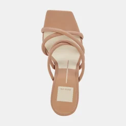 Patsi Wide Heels Cafe Leather