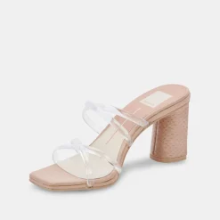 Patsi Wide Heels Crystal Vinyl