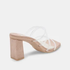 Patsi Wide Heels Crystal Vinyl