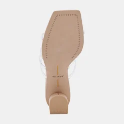 Patsi Wide Heels Crystal Vinyl