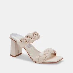 Pheby Heels Beige Silk