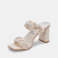 Pheby Heels Beige Silk