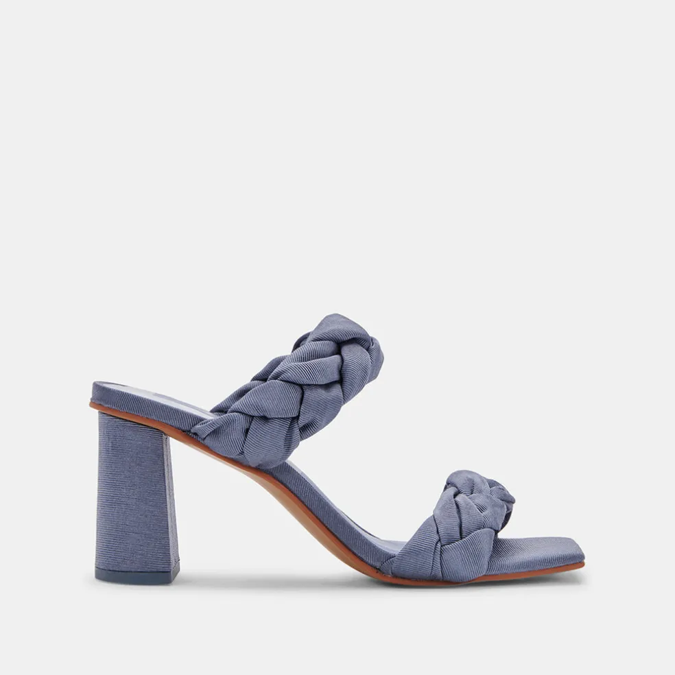 Pheby Heels Indigo Silk
