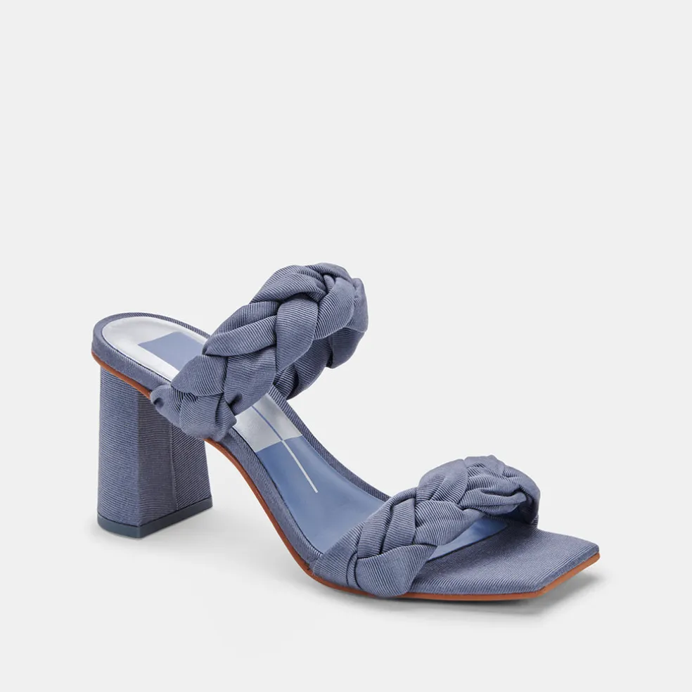 Pheby Heels Indigo Silk