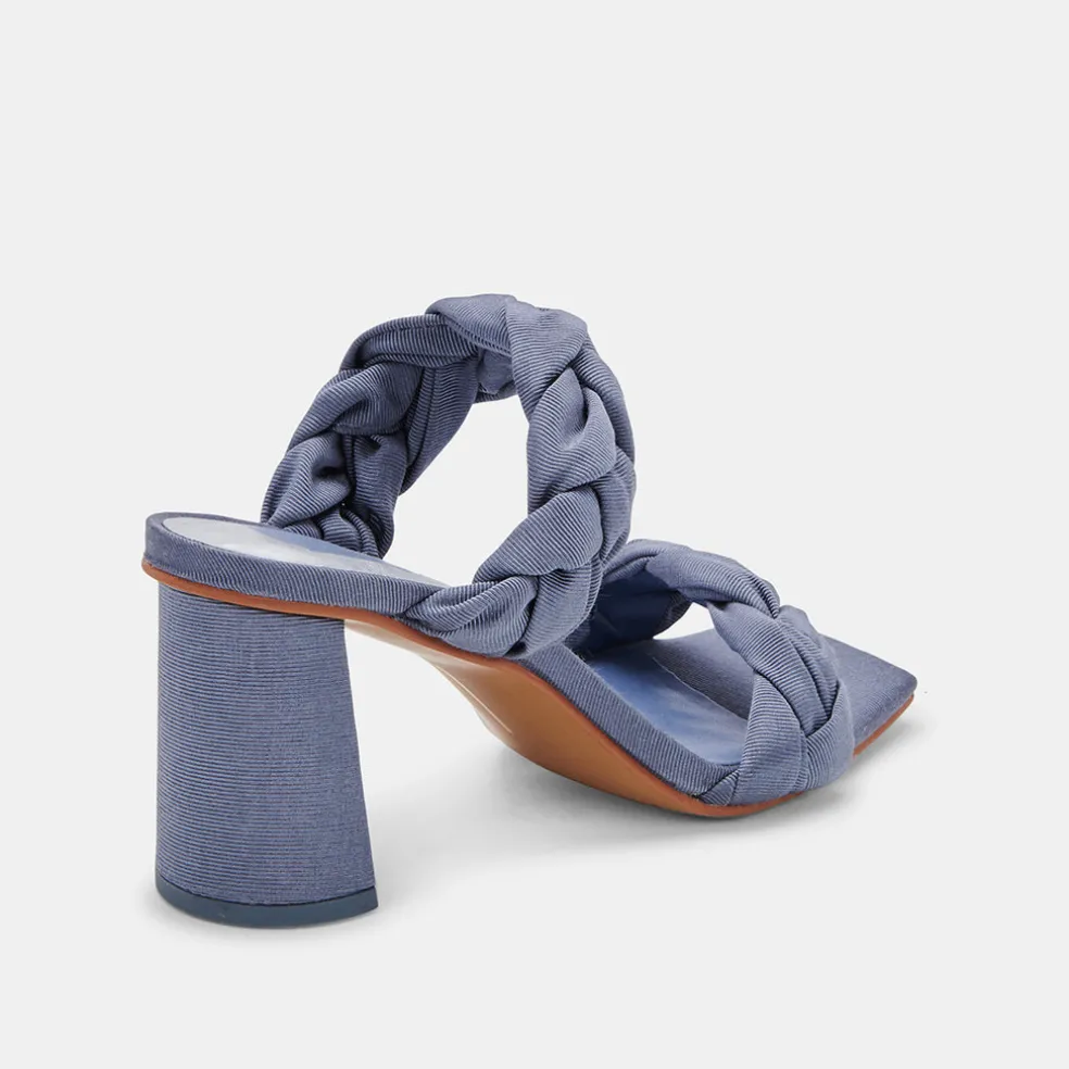 Pheby Heels Indigo Silk