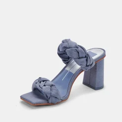 Pheby Heels Indigo Silk