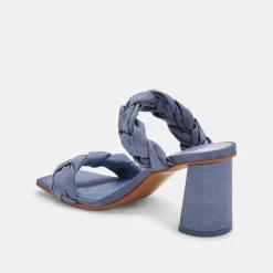 Pheby Heels Indigo Silk