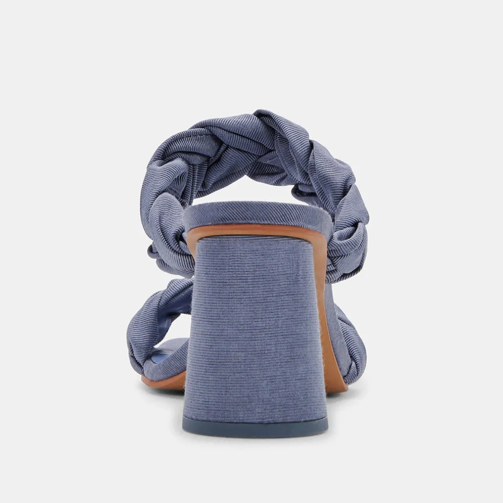 Pheby Heels Indigo Silk