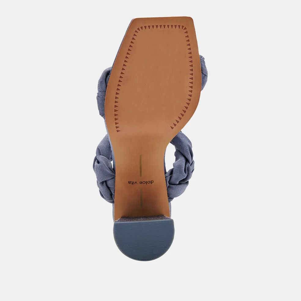 Pheby Heels Indigo Silk