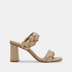 Pheby Heels Khaki Silk