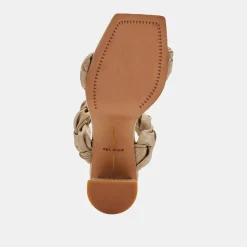 Pheby Heels Khaki Silk