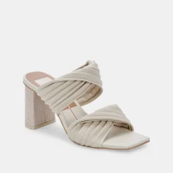 Pilton Wide Heels Ivory Stella