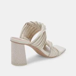 Pilton Wide Heels Ivory Stella